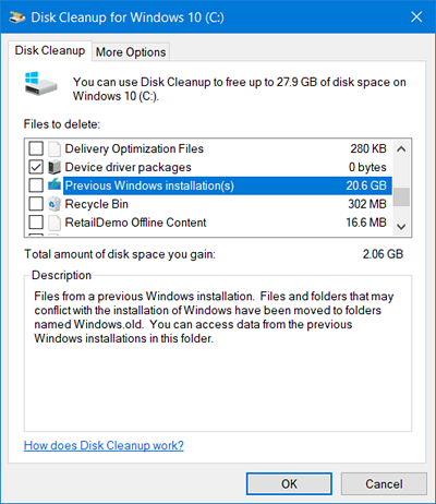 mohu odstranit předchozí instalaci systému Windows