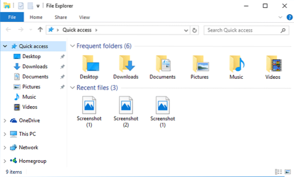 can i remove quick access from windows 10