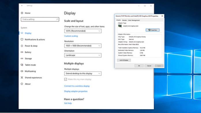 can't change resolution on external monitor windows 10
