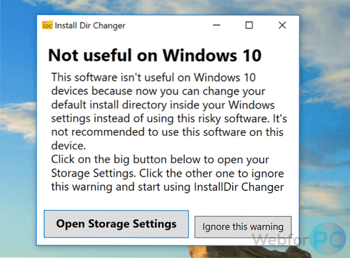 change default install location windows 7