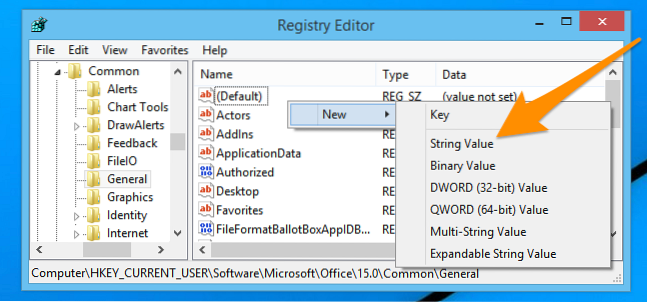 cambiar el motor de búsqueda predeterminado de microsoftoffice 2016 de bing a google