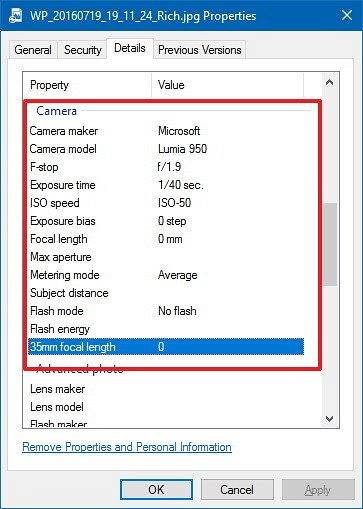 change photo metadata