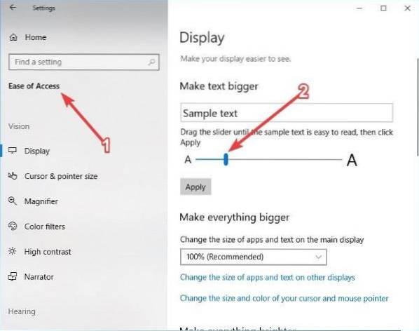 alterar a fonte das notas adesivas do windows 10 2020