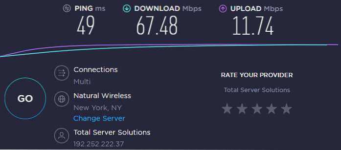 chrome speedtest pomalý