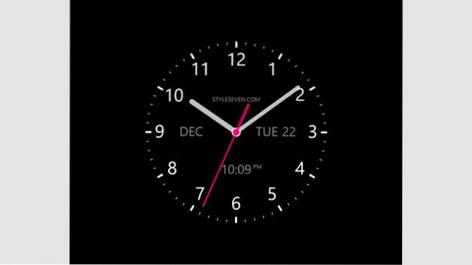 clock for windows 10