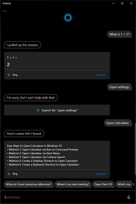 cortana non può spegnere il computer