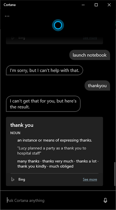 cortana Es tut mir leid, dass ich dieses Gerät nicht ausschalten kann