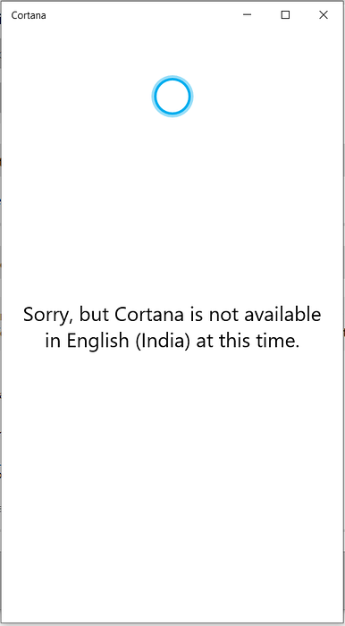 Cortana funktioniert nicht 2020