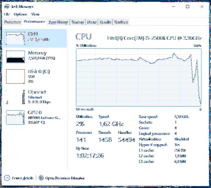 cpu gpu temperature windows 10