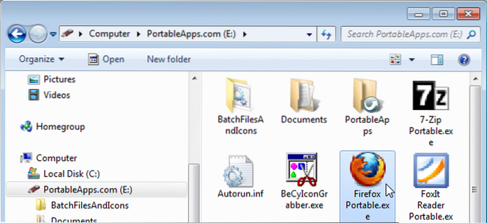 create shortcut to usb drive