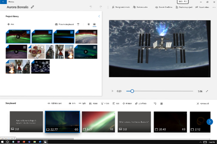 crear videos de windows 10