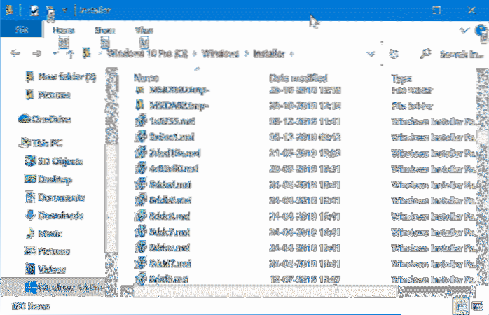 deletar arquivos do instalador do windows