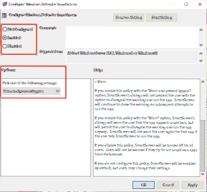 inaktivera smart skärmregistret