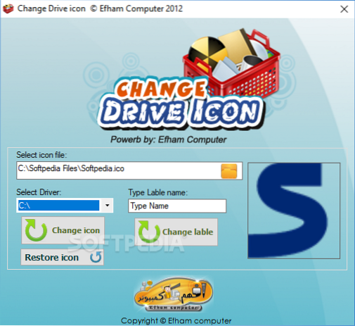 drive icon changer