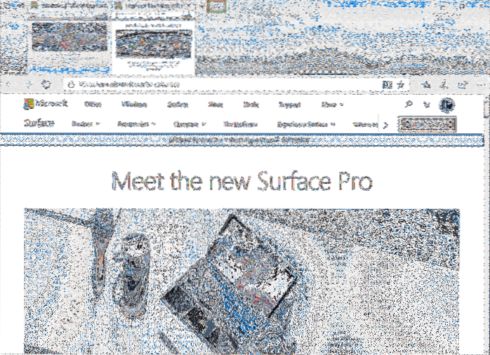 visualização da guia edge chromium