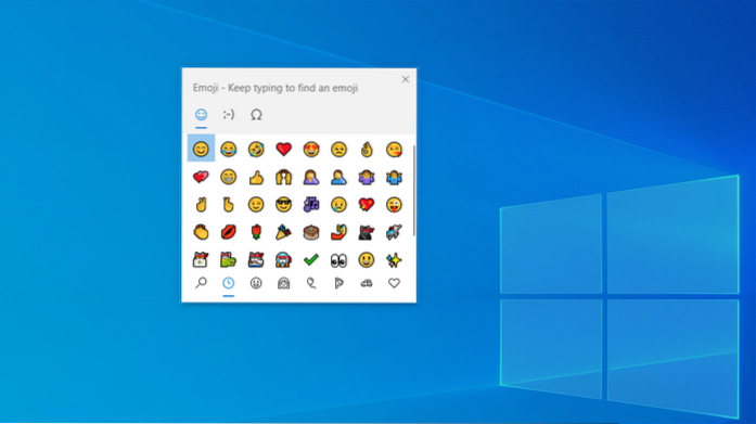 emoji keyboard windows 10