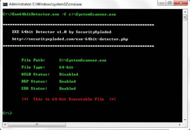 rilevatore exe 64 bit