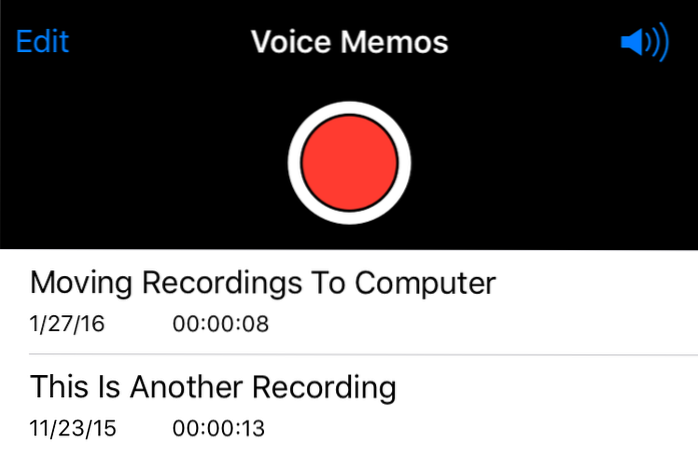 export voice memos from iphone