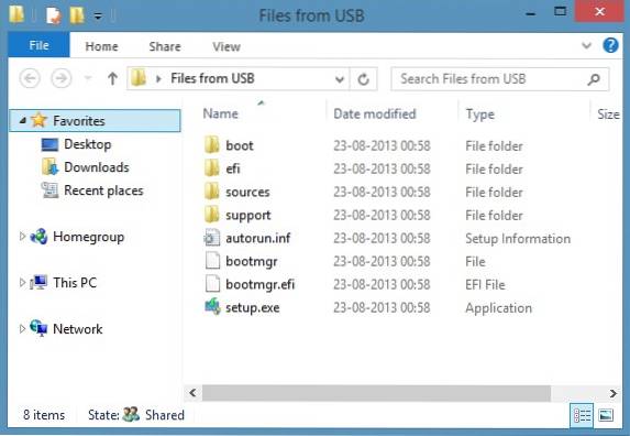 filer som trengs for å starte Windows 10