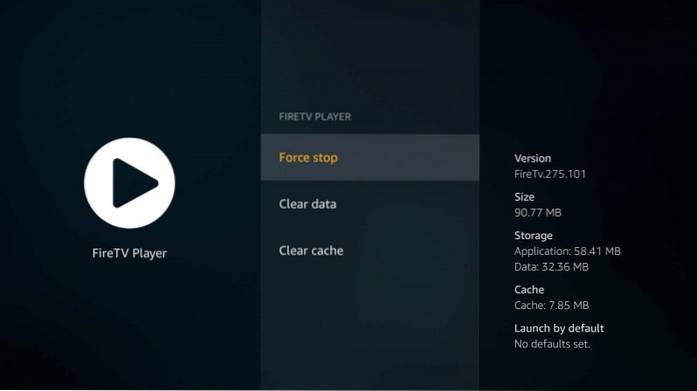 uso de dados do player de tv fogo