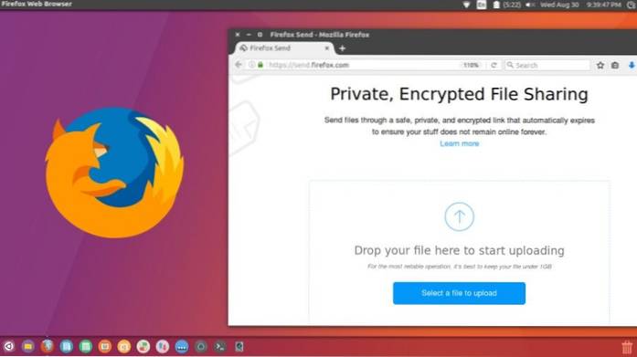 firefox trimite fișier