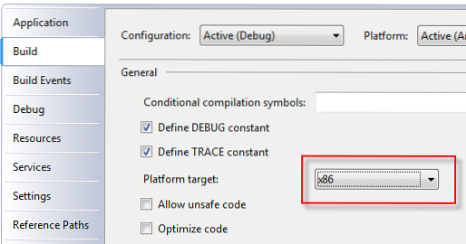 vigore .net per funzionare a 64 bit