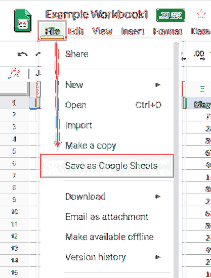 Google Docs Edit Excel