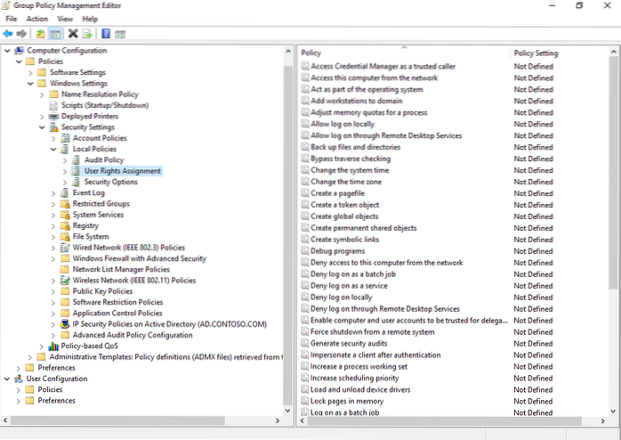 editorul de gestionare a politicilor de grup Windows 10