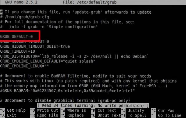 grub endre standard os