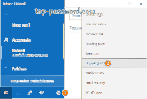 hur man ändrar standardteckensnitt i e-postappen