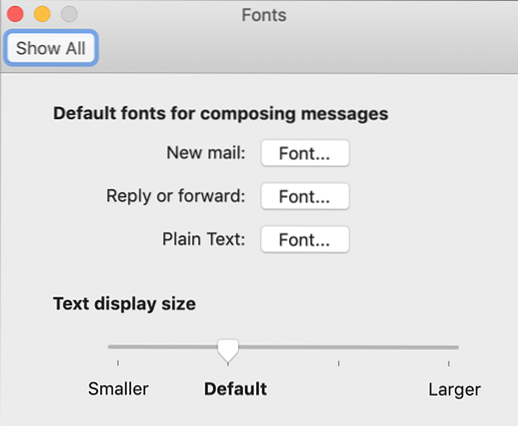 hur man ändrar e-postteckensnitt i Outlook Windows 10