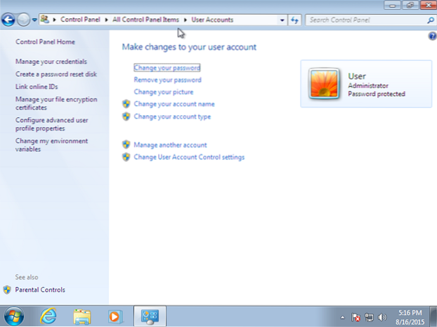 how to change installation path in windows 7