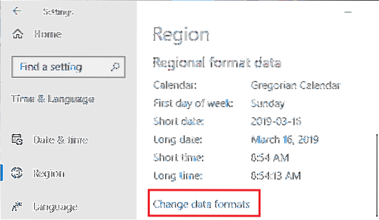 So ändern Sie das Zeitformat in Windows 10 2020