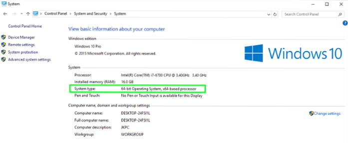 como verificar o Windows 10 de 32 ou 64 bits