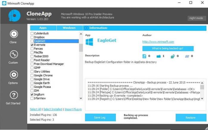 how to clone apps in windows 10