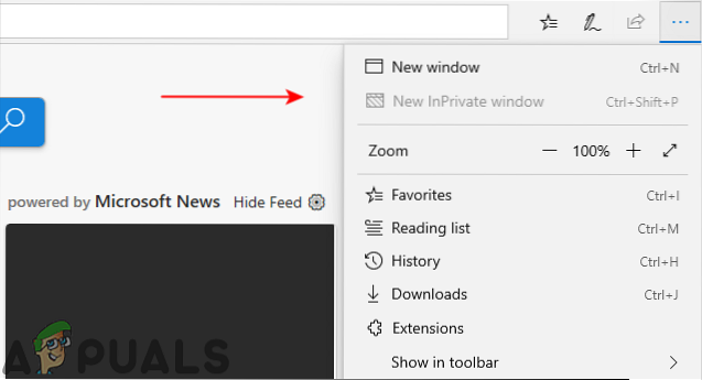 jak zakázat soukromé procházení Microsoft Edge 2021
