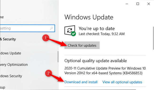 como desativar as atualizações opcionais do Windows 10