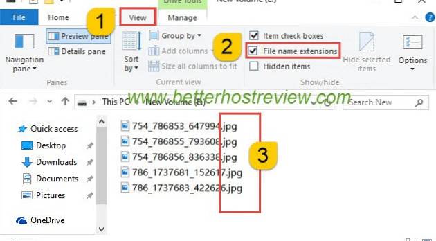 So verbergen Sie Dateitypen in Windows 10