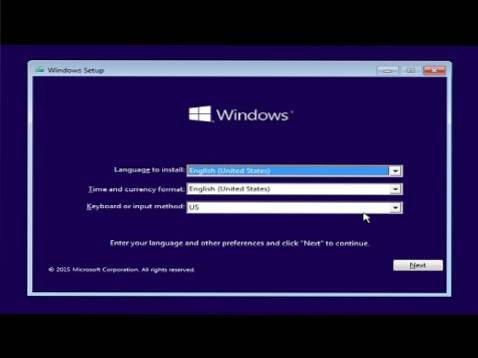 cómo instalar Windows 10 desde un DVD de arranque