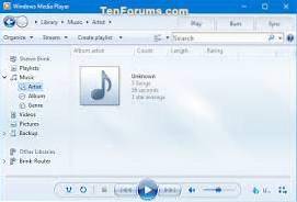 jak nainstalovat Windows Media Player na Windows 10