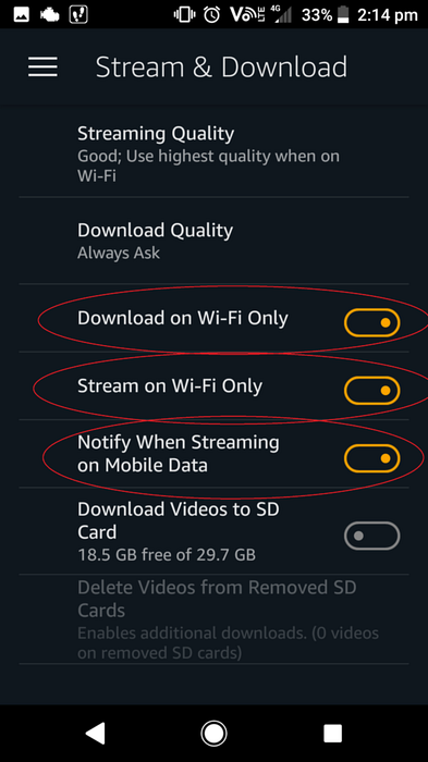 hoe u het datagebruik op amazon prime op tv kunt beperken