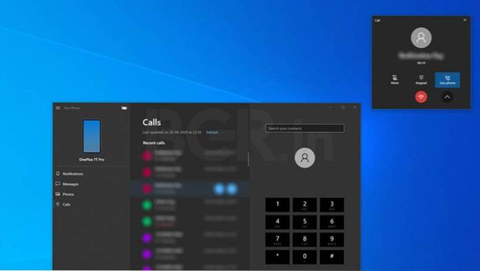 jak dzwonić w laptopie z systemem Windows 10