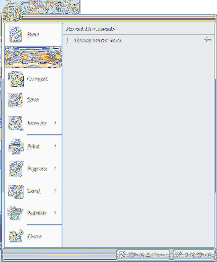 how to open a new file in ms word