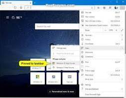 comment épingler un site Web sur la barre des tâches Microsoft Edge
