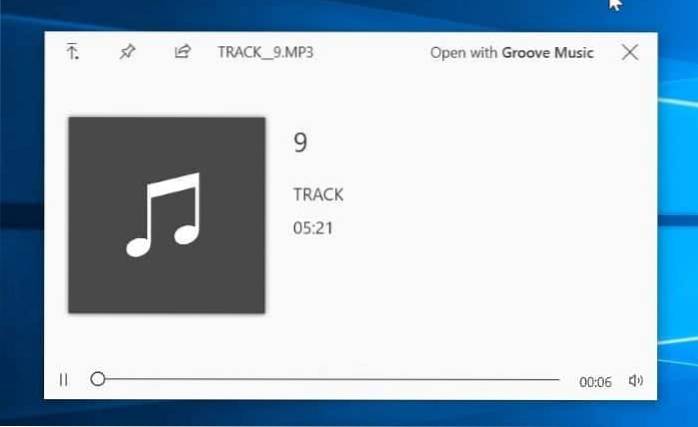 come visualizzare in anteprima l'audio in Windows 10
