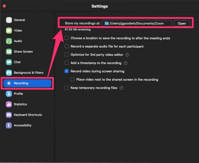 comment enregistrer une réunion en ligne sur un ordinateur portable
