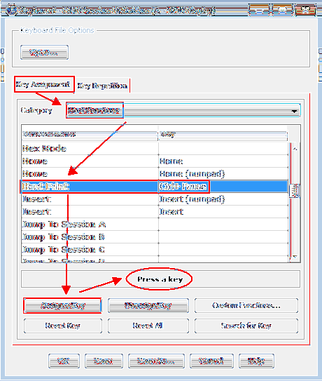 come rimappare la chiave della schermata di stampa