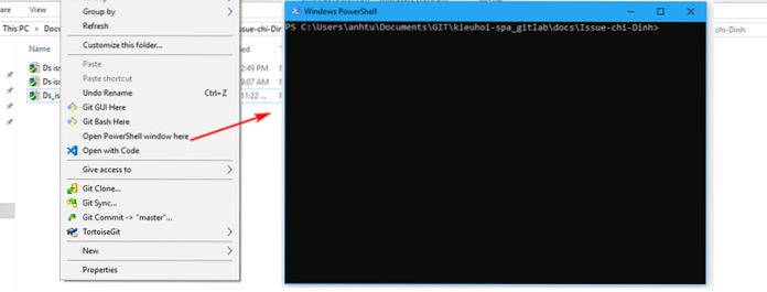 cómo restablecer Windows 10 desde PowerShell
