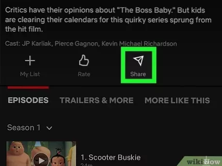 wie man Netflix-Filme teilt