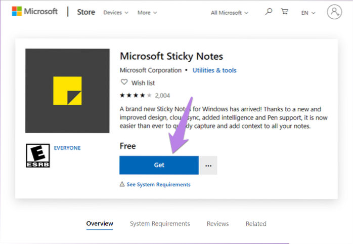 wie man Haftnotizen in Windows 10 teilt